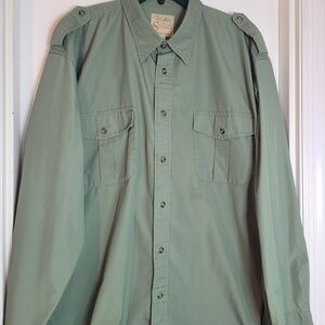 Cabela's Olive Green Safari Shirt